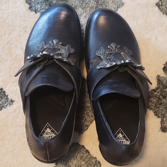 Rare Fluevog Mission Engle Leather Shoes - Picture 3 of 6